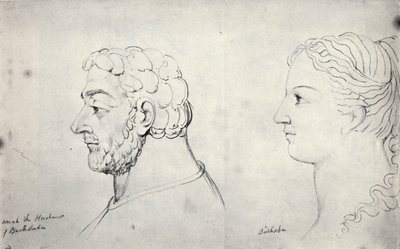 William Blake, Teste Visionarie di Uria e Betsabea da William Blake